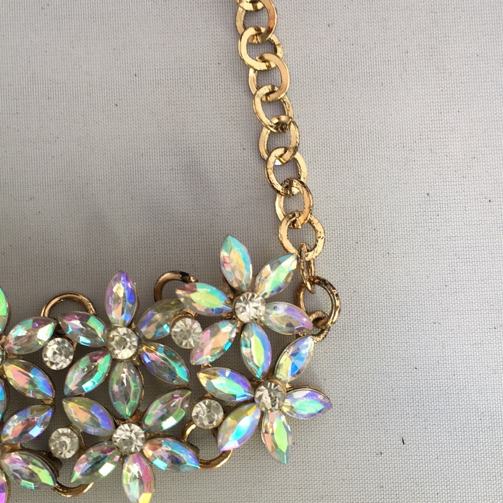 New! Rhinestone Iridescent Choker - Picture 6 of 7